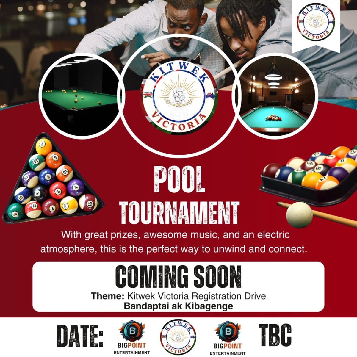 KITWEK POOL TOURNAMENT COMING SOON FOR KENYANS IN VICTORIA! 🇰🇪🔥